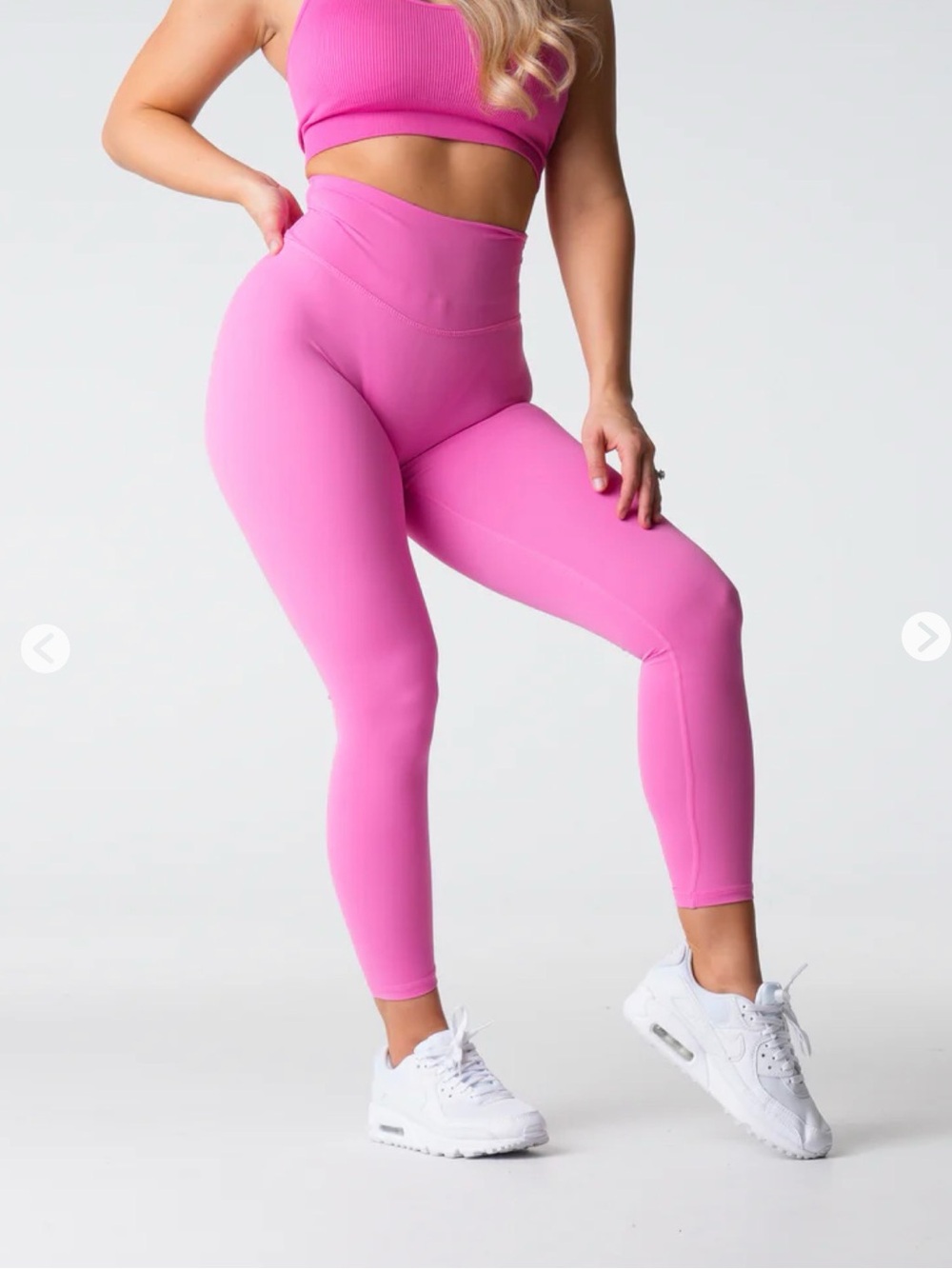NVGTN Bright Pink High-Waist signature 2.0 Leggings